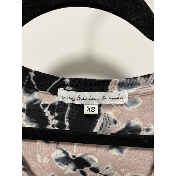 Young Fabulous & Broke Tie Dye Long Sleeve Top Linen Blend Size XS - Picture 4 of 7